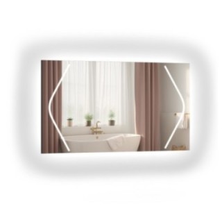 Miroir de salle de bain rectangulaire avec éclairage - SOFIA LED