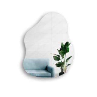 Miroir décoratif de forme organique - STONE