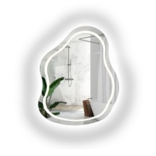 Miroir de salle de bains de forme irrégulière - STONE LED II