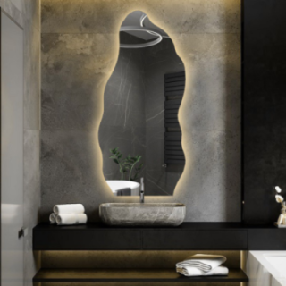 Miroir de forme organique avec éclairage - AURO LED 2