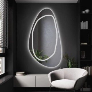 Miroir de forme irrégulière avec éclairage - SYDERYT LED III