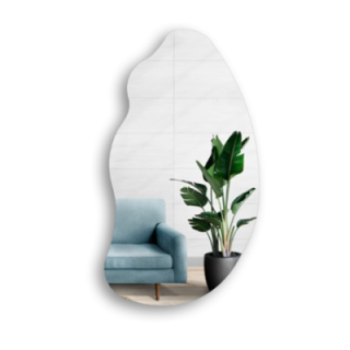 Miroir décoratif de forme organique - TOPAZ