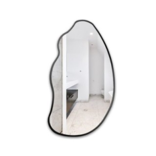 Miroir de forme organique dans un cadre - TOPAZ DANS UN CADRE