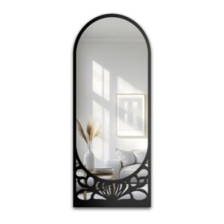 Miroir semi-ovale avec décor ajouré en MDF – VERONELLE ARDELLA 80x200