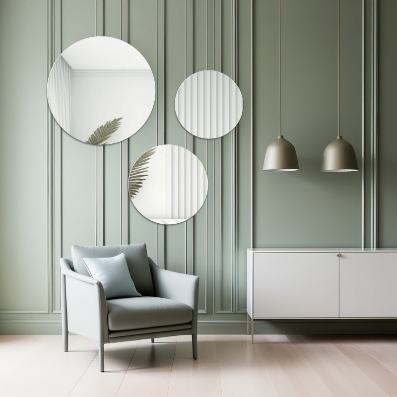 Jeu de trois miroirs ronds 25-30-40 - FITRI
