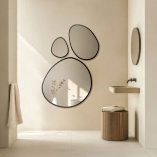 Set de trois miroirs organiques encadrés - OPALIT IN FRAME