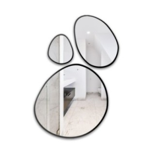Set de trois miroirs organiques encadrés - OPALIT IN FRAME