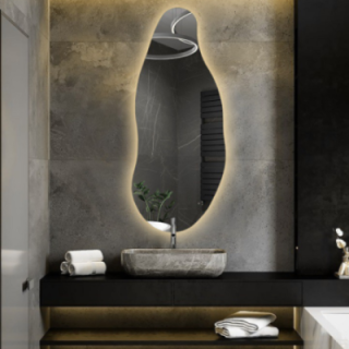 Miroir décoratif avec forme organique et éclairage - BARYT LED