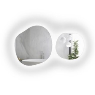 Jeu de miroirs organiques avec éclairage - SODALIT LED