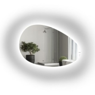 Miroir organique poli avec éclairage - ZYTA LED