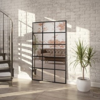 Miroir Loft avec meneaux - 15 QUATTERS - couleur du cadre au choix