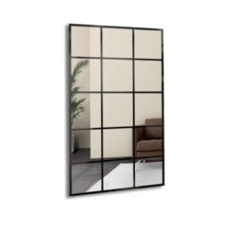 Miroir Loft avec meneaux - 15 QUATTERS - couleur du cadre au choix