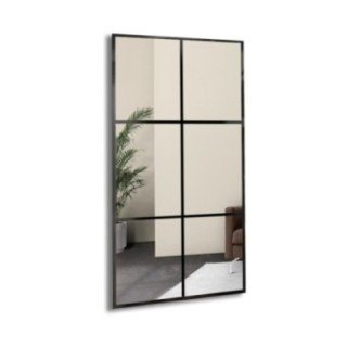 Miroir Loft avec meneaux - 6 QUATTERS - couleur du cadre au choix