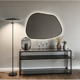 Miroir de forme organique avec éclairage - BAZALT IN LED FRAME