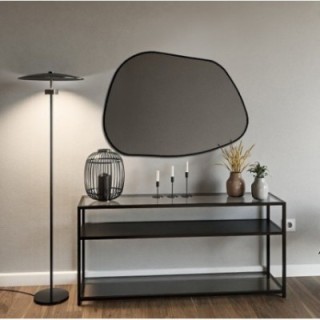 Miroir de forme organique dans un cadre MDF - BAZALT IN FRAME