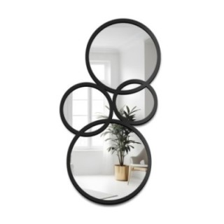 Miroir décoratif dans un cadre en MDF noir - BELM - couleur du cadre au choix