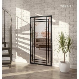 Miroir de loft avec meneaux - BERNARD - couleur du cadre au choix