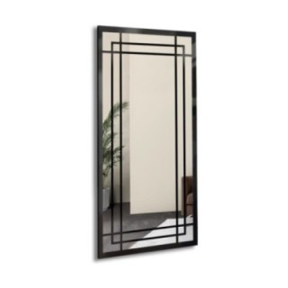 Miroir de loft avec meneaux - BERNARD - couleur du cadre au choix