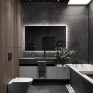 Miroir intelligent pour salle de bain avec éclairage - AGIS SMART LED