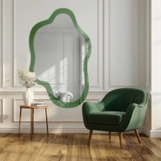 Miroir vert irrégulier - CYPRESS GREEN