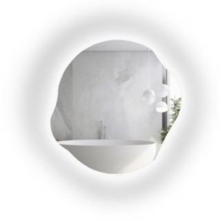 Miroir de forme organique avec éclairage - CYRKON LED