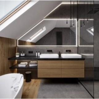 Miroir de grenier sablé - sur mesure - REGA LED