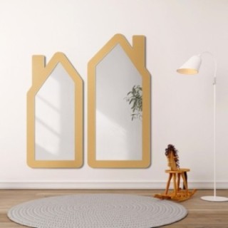 Miroir mural décoratif pour enfant dans un cadre en mdf - MAISONNETTES