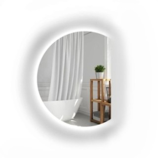 Miroir rond latéral avec éclairage - CERCLE LED avec côté chanfreiné