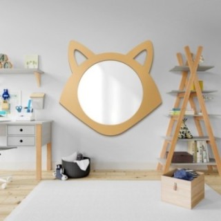 Miroir mural décoratif pour enfant dans un cadre en mdf - RENARDEAU