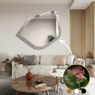 Miroir décoratif sur verre ornemental Master Flex - LUXORA PRISTAL