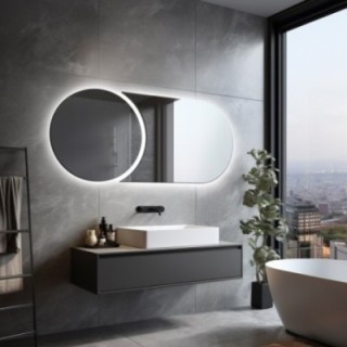 Miroir de salle de bain moderne avec éclairage - APOLLO LED