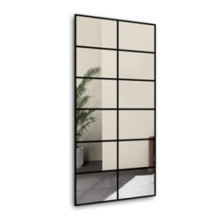 Grand miroir verrière rectangulaire avec croisillons – ACHILLES