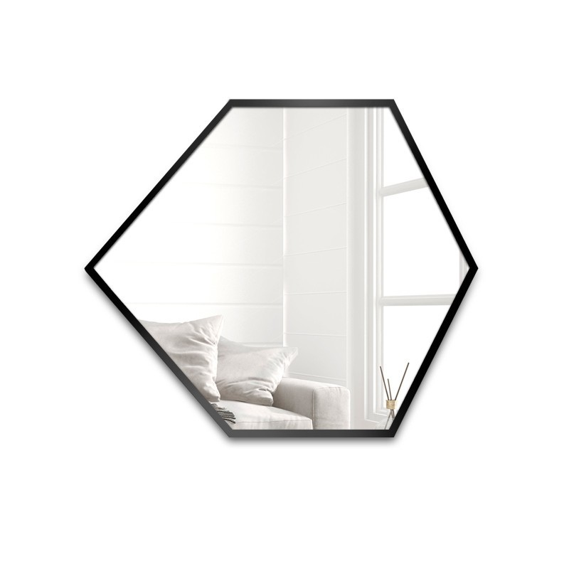 Miroir de forme géométrique dans un cadre - GEOME IN A FRAME