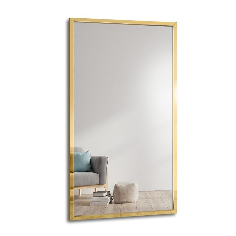 Miroir dans un cadre en or brillant - IZABELLA GOLD