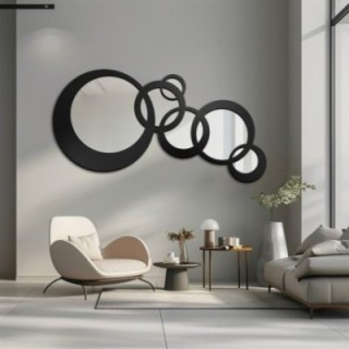 Miroir décoratif dans un cadre en mdf - MILO - couleur du cadre au choix