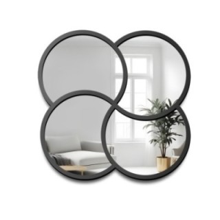 Miroir décoratif dans un cadre MDF noir - MIRO - couleur du cadre au choix