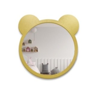 Miroir mural décoratif pour enfant dans un cadre en mdf - OURSON