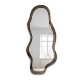 Miroir irrégulier sur une plaque de miroir brune – MOCHA TOFFEE