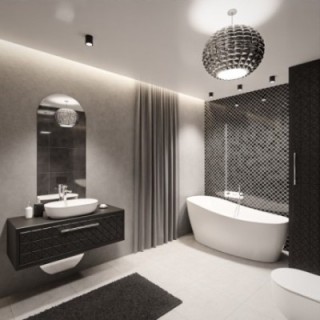 Miroir de salle de bains ovale en deux parties - NIKO