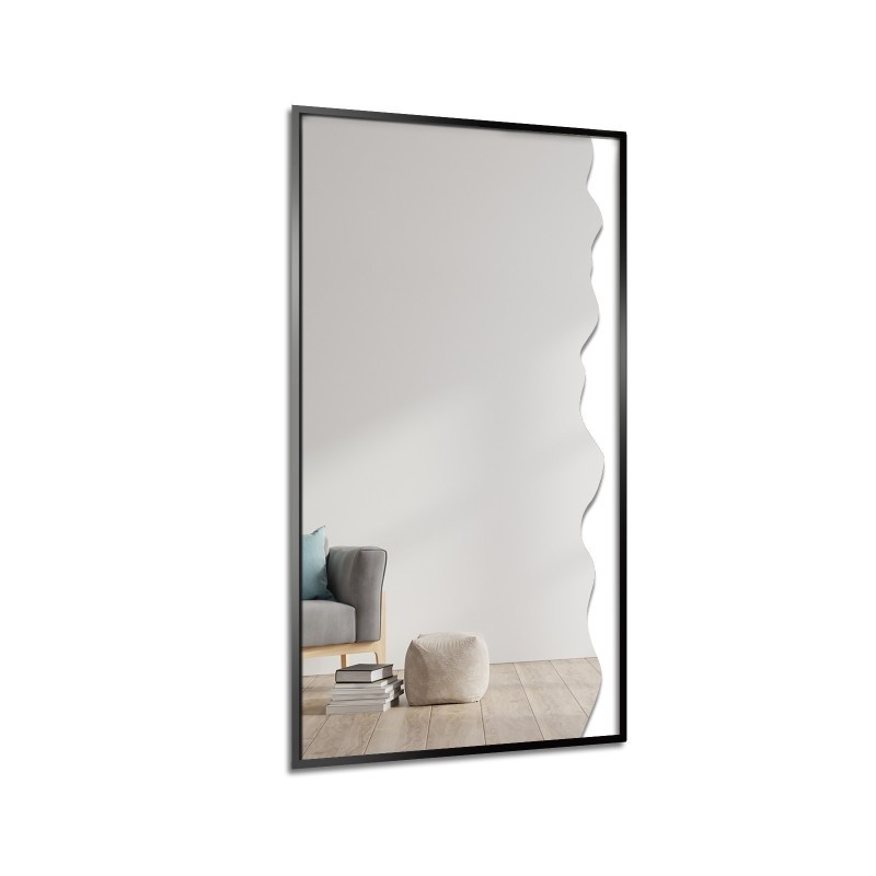 Miroir décoratif dans un cadre MDF noir - WIENA IN A FRAME