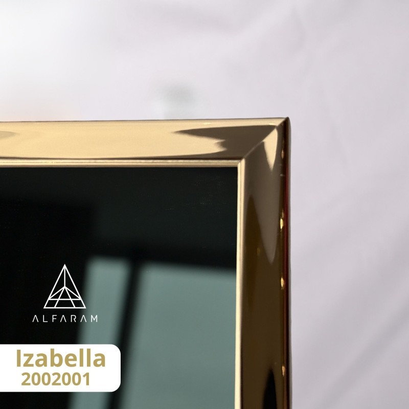 Miroir dans un cadre en or brillant - IZABELLA GOLD
