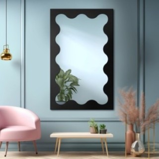 Miroir irrégulier dans un cadre en mdf - BLOBS PRISM