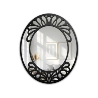 Miroir ovale avec décor ajouré en MDF – VERONELLE BELIRE 125x150
