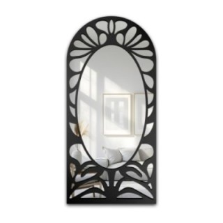 Miroir semi-ovale avec décor ajouré en MDF – VERONELLE ROSAVA 95x200