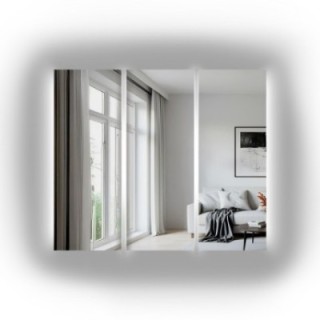 TREGIS LED – grand miroir mural sur mesure | Alfaram