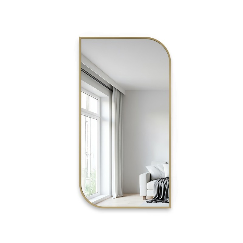 Miroir cadre MDF doré SLIM - TEARDROP -  Couleur du cadre au choix