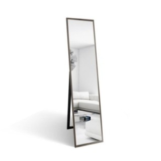 Miroir de penderie sur pied dans un élégant cadre en bois - 2801 - couleur du cadre au choix