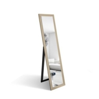 Miroir de style scandinave en bois brut encadré - 5005