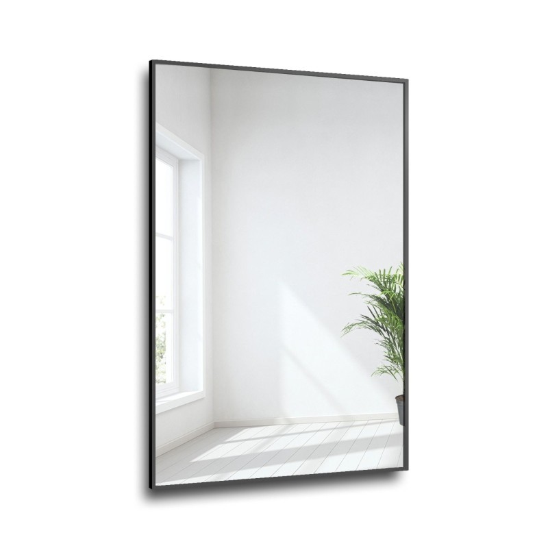 Miroir rectangulaire dans un cadre minimaliste doré - 1201 - couleur du cadre au choix