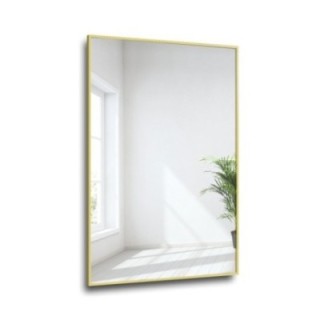 Miroir rectangulaire avec cadre doré minimaliste 1201